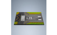 Airport Landing Strip Diorama Wooden Airport Landing Strip Base Textured Model Aircraft Display Board for Hobbyists