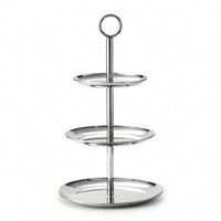 3 Tier Stand Stainless Steel Dessert Serving standGrade Tier Tray for Parties, Buffet