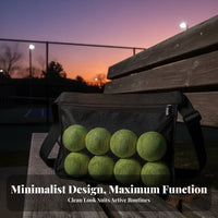 2 Pieces Tennis Ball Waist Bag Versatile-Sport Use Tennis Ball Holder Hands Sports Accessory for Instructor Es, Athletes, Training Golf Course