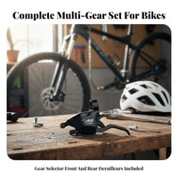 3x7 Speed Groupset Easy Modification Integrated Brake Change Levers Bike Derailleur and Gear Selector Kit Fluid Change Ing