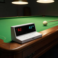 Button Controls Portable Electronic Scorekeeper Angled Body OLED Scorekeeper