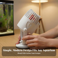 Aquarium Water Circulator Pump Suction Cup Mount Double Head Aquarium Pump Adjustable Direction Fish Tank Water Pump