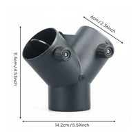Y-Shaped Connector Connector Easy to Install Triple-Port Hose Fitting Adjustable Air Movement Y tube Adapter