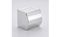 Bathroom Tissue Dispenser with Cover Rustproof Toilet Roll Holder with Shelf Hardware Modern Compact for Bathroom