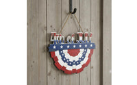 Independence Day Door Hanger Rustic Style Patriotic Door Hanger Easy to Hang Wooden Independence Day Decor for Porch