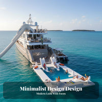 Inflatable Yacht Slide Heavy-Duty PVC Inflatable Boat Slide Compact Storage for Adults, Family, Sea, Lake, Summer Vacation