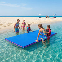Buoyant Foam Water Floating Mat Layered Floating Mat with XPE Foam Thick Water Recreation Pad Rectangular for Families, Lakes, Pools, Beaches