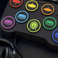 Children's Drum Pad Colorful Music Toy Built-in Speaker