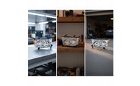 Clear Lens Headlight Assembly Pair Halogen Style Pair of Headlights Direct Replacement Headlight Assembly with Chrome Housing and Amber Reflector Bright for Mechanics