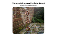 Creates Soothing Sounds Rotating Rain Chain Weather Resistant Rain Chain Long-Lasting for Patio, Porch, Gazebo