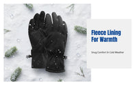 Ski Gloves, Winter Thickened, Touchscreen-Compatible, Windproof Thermal Outdoor Cycling Gloves for Men & Women, Anti-Slip
