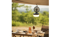 Multi-Functional Solar Fan Camping Lamp Emergency Camping Lantern with Fan Lightweight Portable Lantern Power Outage for Backpackers, Tabletop