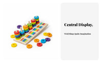 Early Education Educational Disc Stacking Game Hand-Eye Coordination Rainbow Stacking Rings Develops Fine Movement Skills for Preschoolers