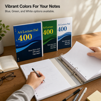 A4 Loose-Leaf Notebook, 200 Pages, Thickened, 55gsm Paper, High-Value Design, Student Exam Draft Book