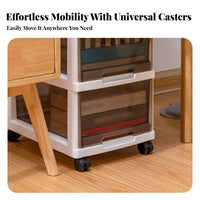 Mobile Book cart with casters Rolling Storage cart Lidded Design for Classroom