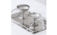 Dessert Cup with Pedestal Polished Metal Pudding Cup Food-Grade Sundae Dishes for Hosts, Dinner Parties, Afternoon Tea