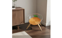 Space Capsule Cat Bed Four-Season Use Clear Acrylic Cat Bed Modern Design Clear for Balcony