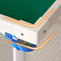 Foldable Folding Game Table Shielded Edging Reversible Game Table Capped Feet Furniture PVC