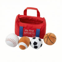 Soft Sports Bag Embroidered Toy Sports Bag Huggable Toys Sensory for Pretend Play