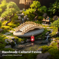 Hexagonal Gazebo Model Easy to Assemble DIY Wooden Pavilion Kit Educational 1/50 Scale Model children's Craft Set, Micro-Landscapes, Shelf Display,