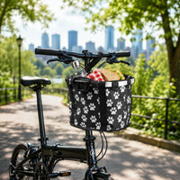 Pet Bike Basket Lightweight Cycling Accessory Side Pockets