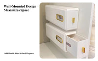 Sock Organizer Box Space Saving Underwear Divider Container Compartment Wall-Mounted Design Mounted Sock Organizer for Women, Wardrobe, Bedroom