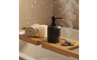 Resin Soap Pump Bottle Refillable Lotion Dispenser with Pump Ribbed Shampoo Dispenser Versatile Bathroom Accessory