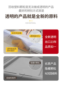 衣服床底收纳箱家用透明特大号塑料有盖被子带轮整理箱床下收纳盒