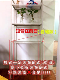 ins风书架置物架落地卧室家用多层储物铁艺玩梯玩偶收纳梯形架子