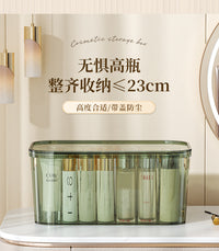 桌面亚克力收纳盒梳妆台面膜化妆品收纳筐透明盒子带盖杂物置物架