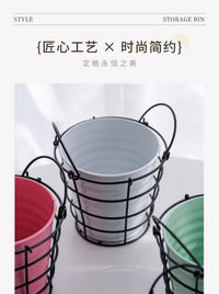 跨境阳台花架挂式露台栏杆置物铁艺架子绿植盆栽壁挂花盆挂架悬挂