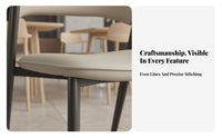 Minimalist Design Upholstered Backrest Chair Modern Design & Appearance Upholstered Side Chair with Metal Legs Soft Padded Seat Indoor Furniture Sturdy Frame for Cafe Owners, Homeowners, Interior Decorators, Dining Room, Kitchen, Bedroom, perusing Corner
