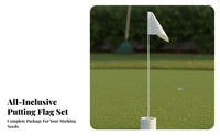 Putting Cup Flag Set Weather-Resistant Use Putting Green Flag and Cup Easy to Assemble Golf Flagstick Set for Practice, Outdoor, Indoor
