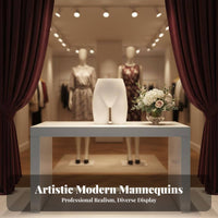 Sturdy PV Plastic Lingerie Mannequin Lightweight Bra Display Bust Installation-Tool-Effortless Underwear Display Form Ergonomic Design for Retail Shop Owners, Boutique Managers, Trade Display Exhibitors, Window Displays, Display Room, Display Rooms