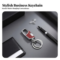Waist Hanging Keychain Quick Releasing Buckle Belt Loop Key Holder Detachable Keyring Belt Loop Key Holder for Drivers, Adults, Daily Use, Gifting