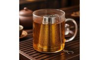 Fine Mesh Cone Tea Infuser Reusable Tea Strainer with Chain Rust-Resistant Kitchen Tool Compact for Office
