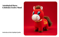 Year of the Equine Stuffed Festive Gift Chinese Astrological Horse Toy Huggable and Cuddly Chinese New Year Cuddly Toy for Kids, Sp Herald Festival