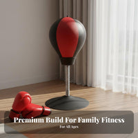 Fast Rebound Speed Ball with Stand Stable Base Freestanding Punching Ball Space-Saving Suction Cup Punching Ball Easy Assembly for Children, Adults, Beginners, Home Gym