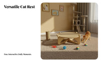 Cat Bed Reversible Mat Sisal Hammock Cat Scratcher Bed Breathable Pet Furniture for Kitten