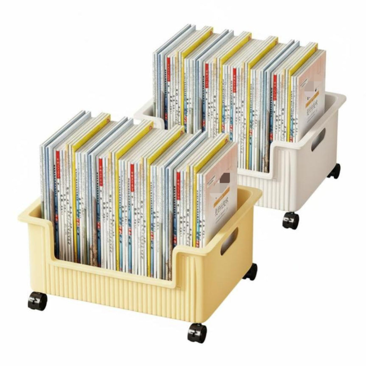 Student Book Trolley Mobile Design Rolling carrier Space Saving for Classroom, Kids