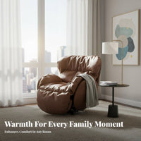 Electric rotating Recliner Adjustable spine supportrest Reclining Armchair Rocking Function Living Room Seating for Adults, Office Workers, Bedroom, perusing alcove