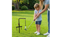 Golf Swing Practice Aid with Rope and Ball Outdoor Golf Swing Practice Aid Adjustable Portable for Beginners, Backyard