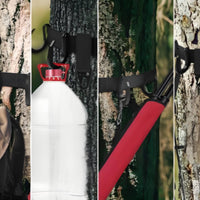 Multi-Functional Outdoor Utility Hook Strap Long-Lasting Polyester Tree Trunk Gear Strap Easy Installation Campsite Organizer Lanyard Heavy Duty for Campers, Hunters, Hikers, Camping, Fishing, Picnic