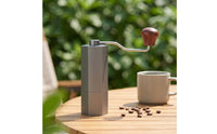 Manual Coffee with Crank Small Capacity Manual Coffee Bean Mill External Settings for Travel, Office