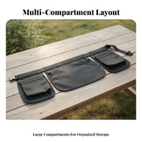 Plastic Buckle Three-Pocket Apron Polyester Storage Apron Easy to Clean Adjustable Waist Pouch Lightweight