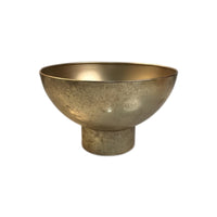 Steel Flower Pot Decorative Pedestal Planter Contemporary Flower Pot with a Solid Bottom for Tabletop, Living Room, Desk