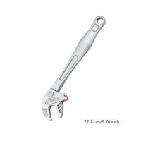 Industrial Grade Self-Adjusting Wrench Multi-Function Crab Claw Wrench Single-Handed Operation Self-Tightening Spanner Heavy Duty for Mechanics, Professionals, Plumbers, Car Repair, Workshop, Garage
