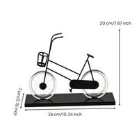 Wire-Frame Two-Wheeler Decor Minimalist Two-Wheeler Figurine Furniture Base Bike Sculpture for Living Room