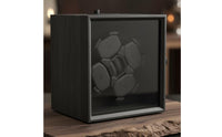Wooden 4 Watch Winder Carbon-Fiber Automatic Watch Winder Box Quiet Organizer Luxury for Dresser
