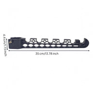 RV Clothes Drying Rack Clamp-on Clothesline Rod Curved Hook Vehicle Accessory